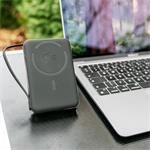 ERPOWER, Bezdrôtová powerbanka PRO, 10 000 mAh Qi2 s integrovaným káblom USB-C