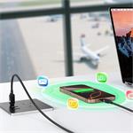 ERPOWER, Kábel Datablocker USB-C 1,5 m, PD 100W, čierny