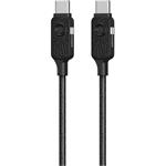 ERPOWER, Kábel Datablocker USB-C 1,5 m, PD 100W, čierny
