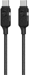 ERPOWER, Kábel Datablocker USB-C 1,5 m, PD 100W, čierny