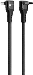 ERPOWER, Kábel Double Cobra USB-C na USB-C, 1,5m čierny