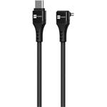 ERPOWER, kábel SINGLE COBRA USB-C na USB-C 1,5m, PD 100W, čierny