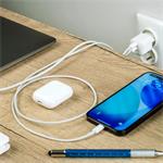 ERPOWER nabíjačka 65W, 2x USB-C, Dual Mini GaN, Biela