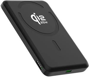 ERPOWER, Powerbanka Twiggy 5K Qi2 25W, čierna