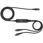 ERPOWER, USB-C SPLITTER, 1.5m, 100W, čierny