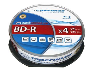 Esperanza BD-R 4X/25GB/10 balenie