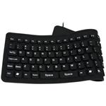 Esperanza EK126K silikónová klávesnica, vodotesná, US layout, USB/OTG, čierna