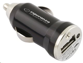 Esperanza EZ106 Univerzálna nabíjačka do auta USB | DC 12/24V | 5V | 1000mA