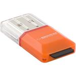 Esperanza MicroSD EA134B, mini čítačka, oranžová