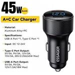 Essager autonabíjačka s digitálnym displejom PD3.0 + QC3.0, 45W