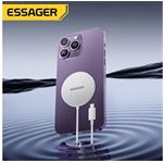 Essager magnetická bezdrôtová nabíjačka, 15W, biela