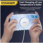 Essager magnetická bezdrôtová nabíjačka, 15W, čierna