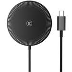 Essager magnetická bezdrôtová nabíjačka, 15W, čierna