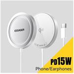 Essager magnetická bezdrôtová nabíjačka Qi2, 15W, biela
