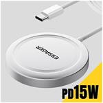 Essager magnetická bezdrôtová nabíjačka Qi2, 15W, biela