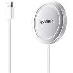 Essager magnetická bezdrôtová nabíjačka Qi2, 15W, biela