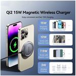 Essager magnetická bezdrôtová nabíjačka Qi2, 15W, sivá