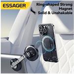 Essager magnetický držiak do auta s bezdrôtovým nabíjaním, 15W, čierny