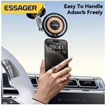 Essager magnetický držiak do auta s bezdrôtovým nabíjaním, 15W, čierny