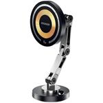 Essager magnetický držiak do auta s bezdrôtovým nabíjaním, 15W, čierny