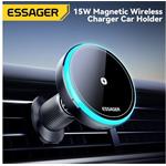 Essager magnetický držiak do auta s bezdrôtovým nabíjaním, 15W