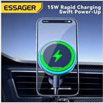 Essager magnetický držiak do auta s bezdrôtovým nabíjaním, 15W
