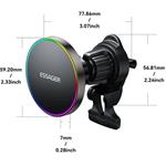 Essager magnetický držiak do auta s bezdrôtovým nabíjaním