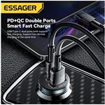 Essager Mini USB-A/USB-C autonabíjačka, 30W