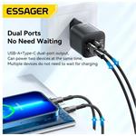 Essager nabíjačka, 20W, GaN, USB-C + USB-A