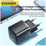 Essager nabíjačka, 20W, GaN, USB-C + USB-A