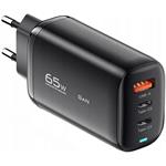 Essager nabíjačka, 65W, GaN, 2xUSB-C + USB-A