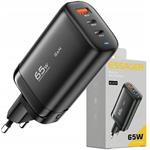 Essager nabíjačka, 65W, GaN, 2xUSB-C + USB-A