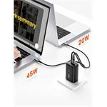 Essager nabíjačka, 65W, GaN, 2xUSB-C + USB-A