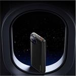 Essager powerbanka s digitálnym displejom a integrovaným káblom, 20000mAh, 22,5W, čierna