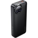 Essager powerbanka s digitálnym displejom a integrovaným káblom, 20000mAh, 22,5W, čierna