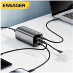 Essager stolová nabíjačka, 100W, GaN, 2xUSB-C + 2xUSB-A