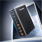 Essager stolová nabíjačka, 320W, GaN, 4xUSB-C + 4xUSB-A