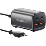 Essager stolová nabíjačka, 67W, GaN, 2xUSB-C + 2xUSB-A