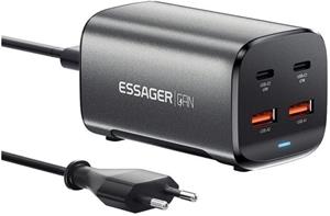 Essager stolová nabíjačka, 67W, GaN, 2xUSB-C + 2xUSB-A