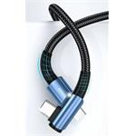 Essager Sunset kábel USB-C na USB-C 2.0 3A, 60W, 2m, zahnutý