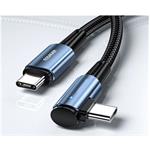 Essager Sunset kábel USB-C na USB-C 2.0 3A, 60W, 2m, zahnutý