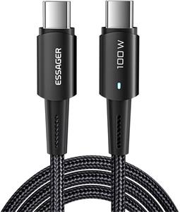 Essager Sunset kábel USB-C na USB-C 2.0 5A, 100W, 1m