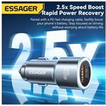 Essager super rýchla autonabíjačka, USB-A/USB-C, 89W