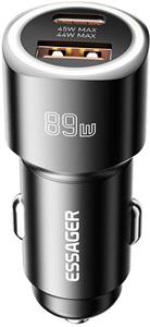 Essager super rýchla autonabíjačka, USB-A/USB-C, 89W