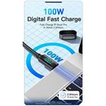 Essager Vast Stars, nabíjací kábel USB-C/USB-C 2.0 5A, 100W, 1m