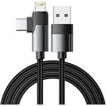 Essager William kábel USB-A na USB-C/Lightning, 3A, 2m