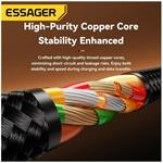 Essager William kábel USB-A na USB-C/Lightning, 3A, 2m