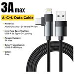 Essager William kábel USB-A na USB-C/Lightning, 3A, 2m