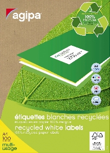 Etikety AGIPA recyklované 38x21,2mm