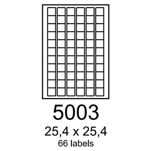etikety RAYFILM 25,4x25,4 univerzálne biele R01005003F